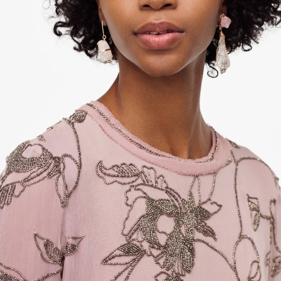 ZARA BNWT Limited Edition Long Dress with Appliqués - Picture 2 of 5